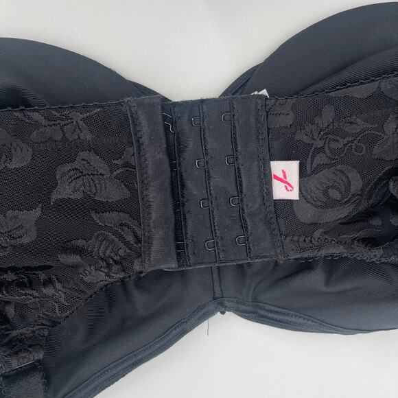 WACOAL Bra 36DDD 85567 Awareness Full Coverage Black Floral Underwire Unlined - Picture 11 of 16